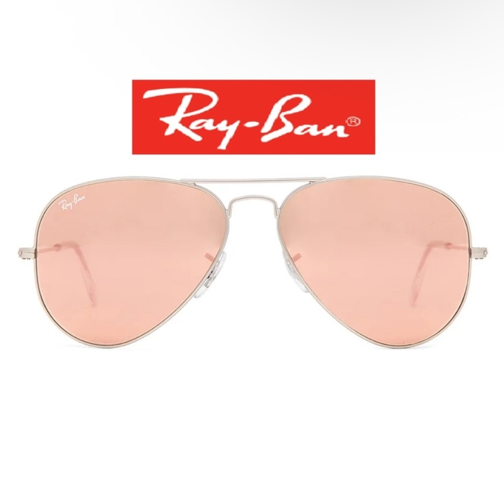 Authentic Ray-Ban Silver-pink Sunglasses with case - Picture 3 of 12